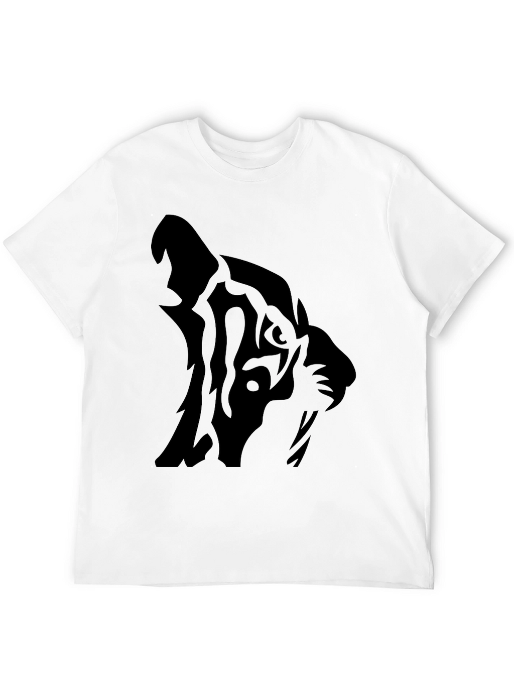 Black Tiger Graphic T-Shirt - Mens Casual Tee