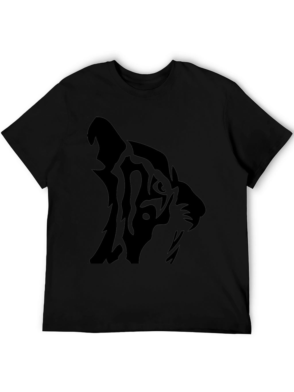 Black Tiger Graphic T-Shirt - Mens Casual Tee