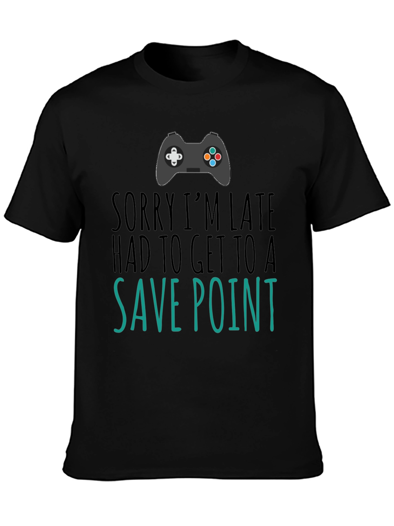 Gamer Save Point Black T-Shirt