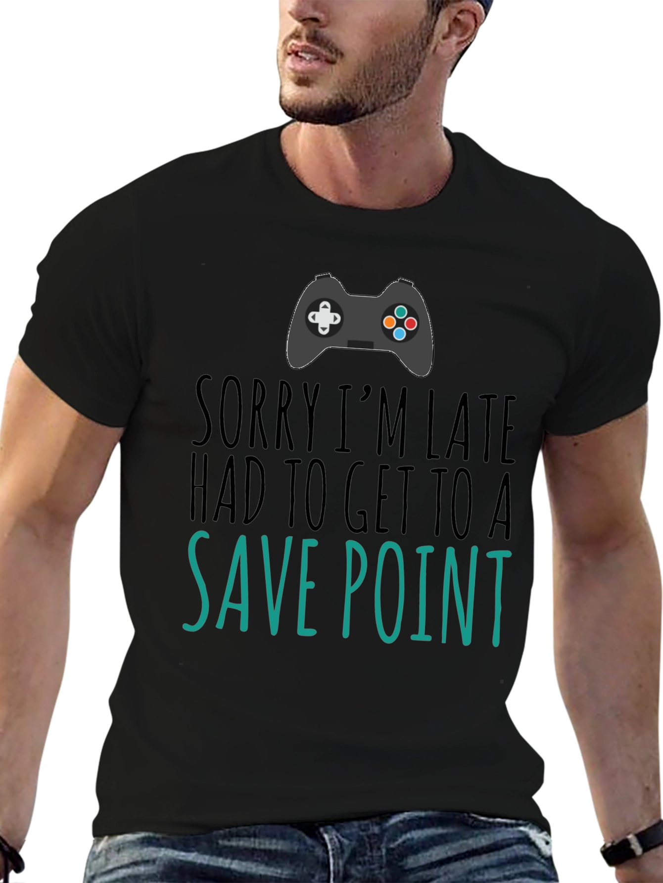 Gamer Save Point Black T-Shirt