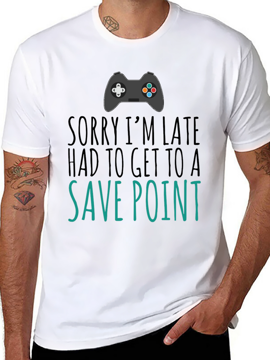 Gamer Save Point Black T-Shirt