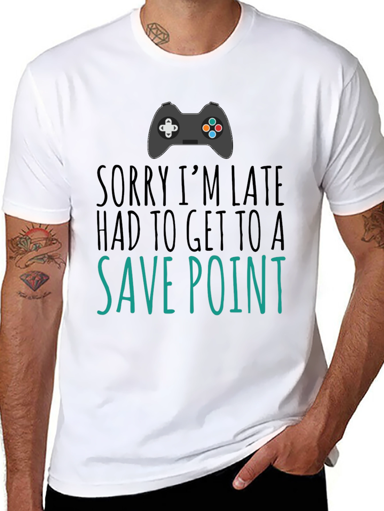 Gamer Save Point Black T-Shirt