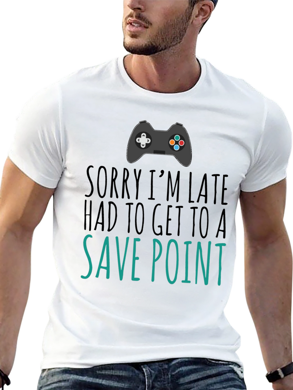Gamer Save Point Black T-Shirt