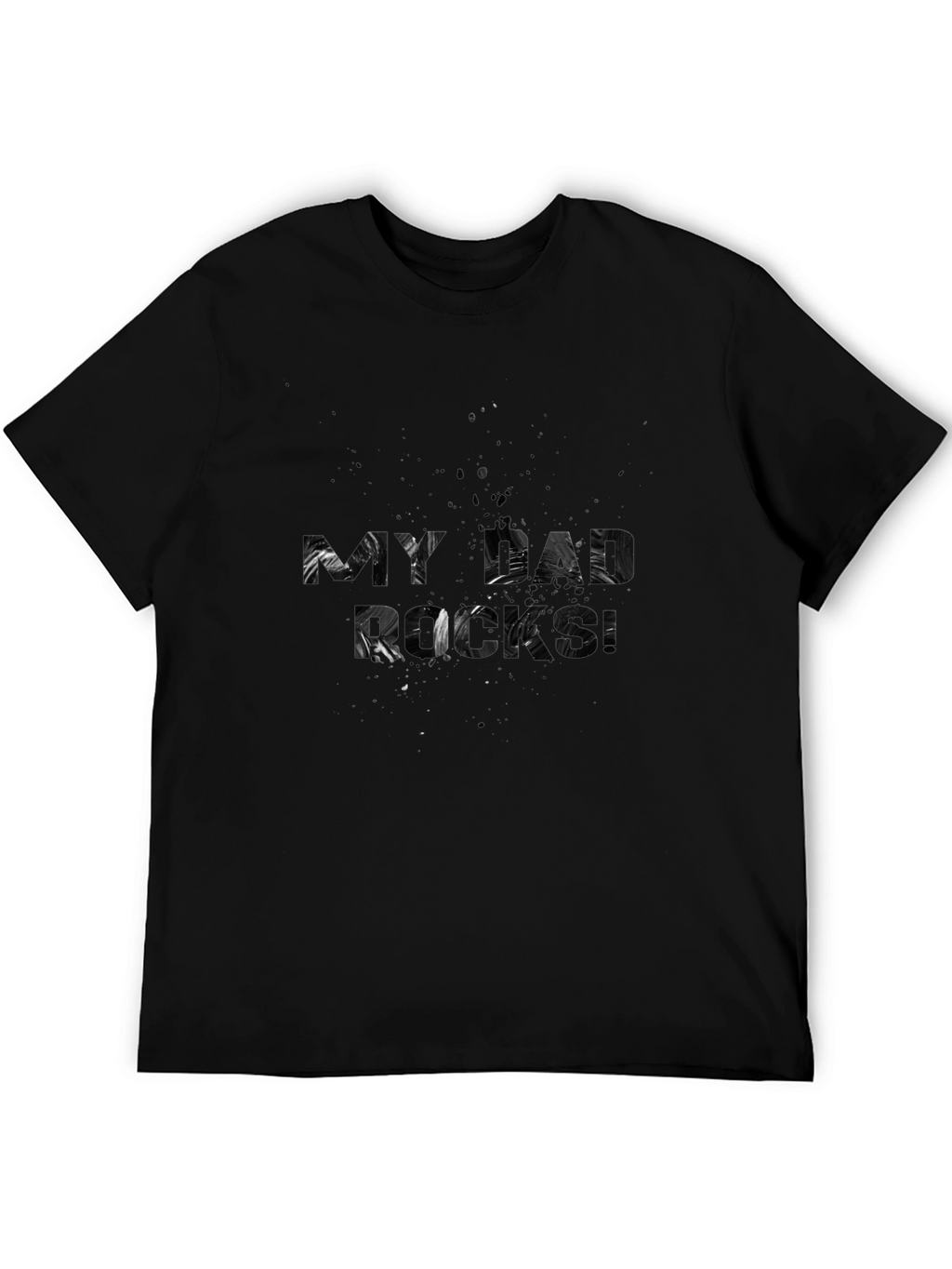 My Dad Rocks T-Shirt - Stylish Black Tee