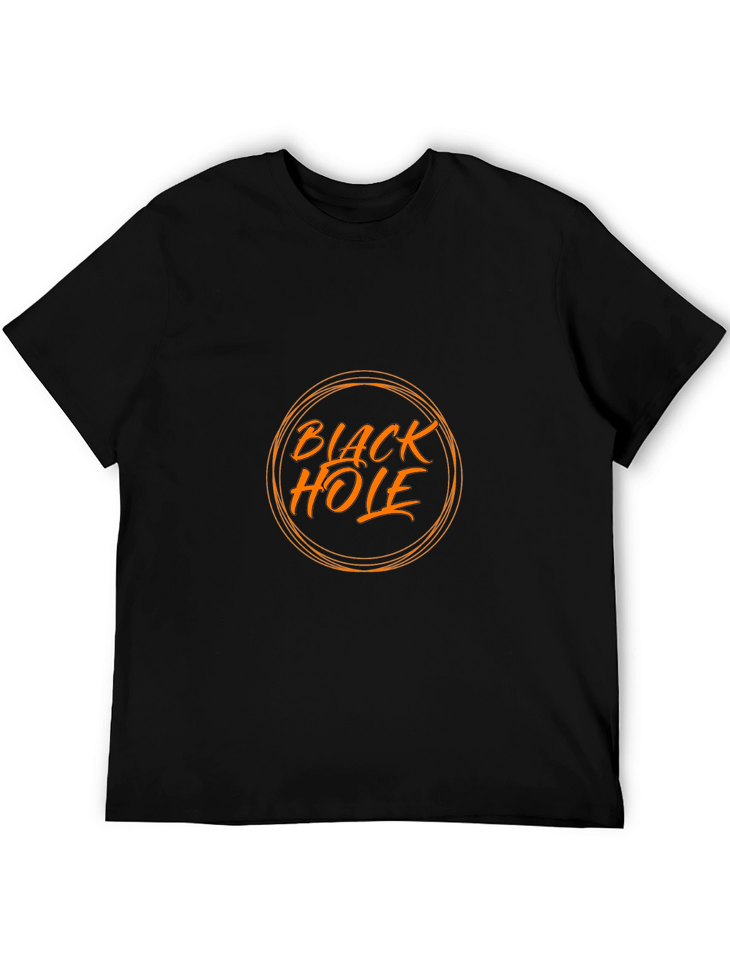 Black Hole Graphic Tee - Trendy Casual Wear
