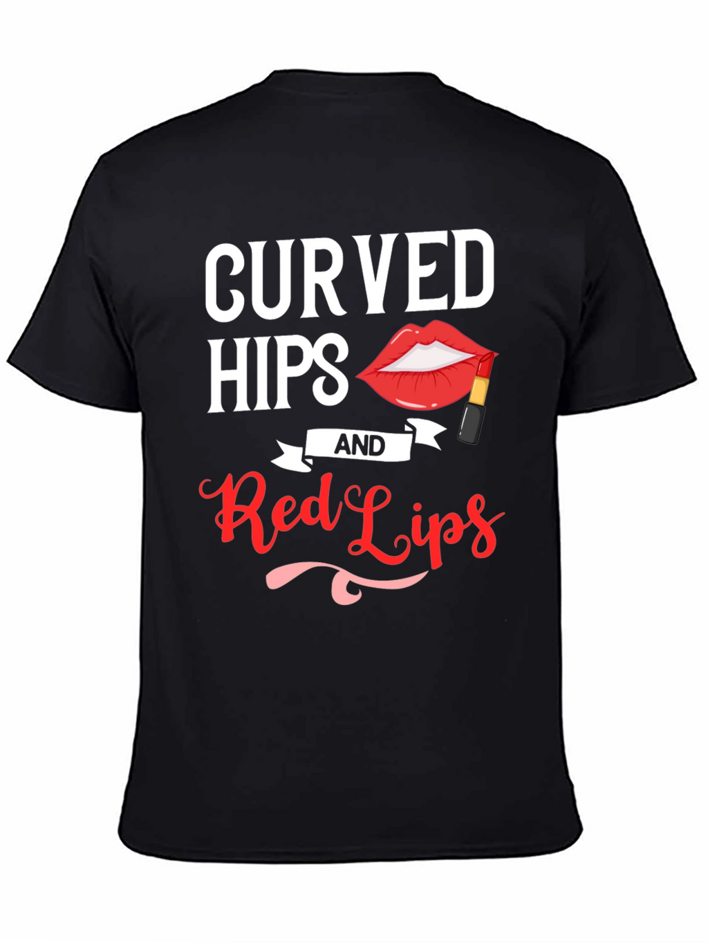 Curved Hips & Red Lips Graphic Tee - Unisex