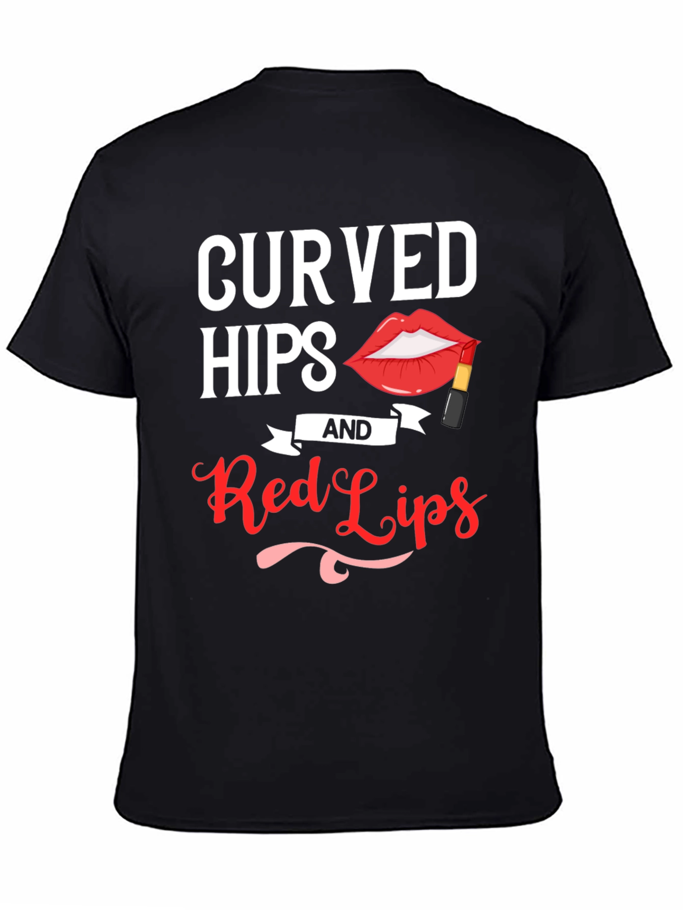 Curved Hips & Red Lips Graphic Tee - Unisex