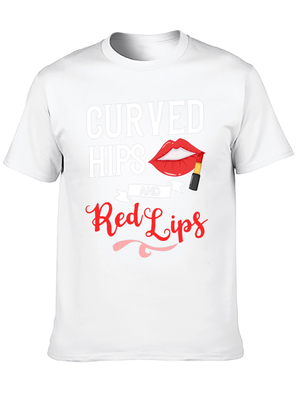 Curved Hips & Red Lips Graphic Tee - Unisex