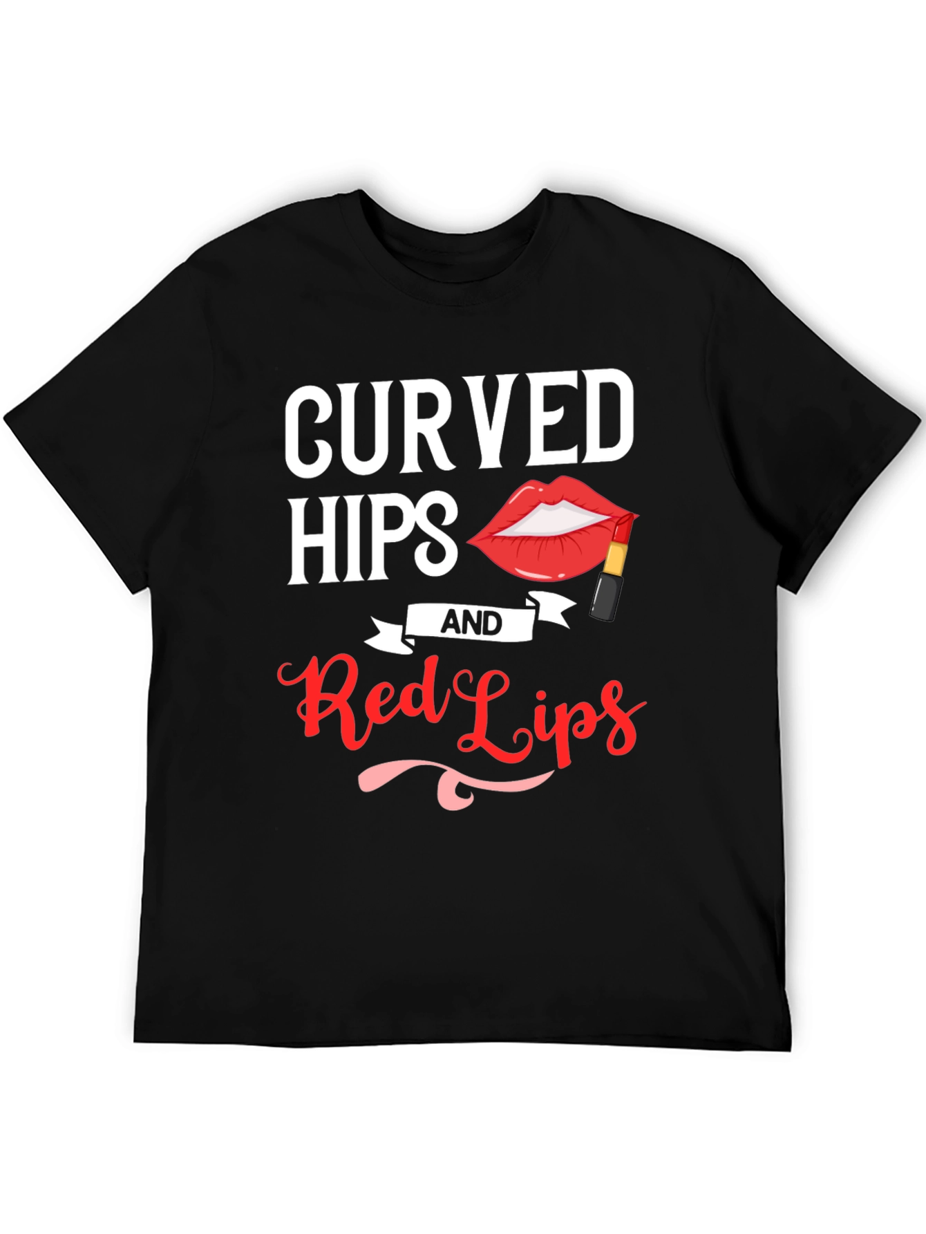 Curved Hips & Red Lips Graphic Tee - Unisex