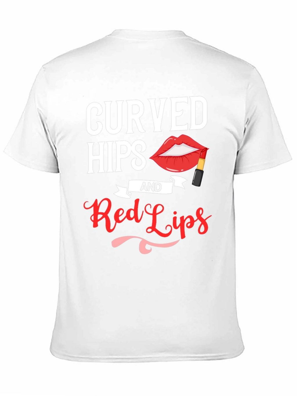Curved Hips & Red Lips Graphic Tee - Unisex