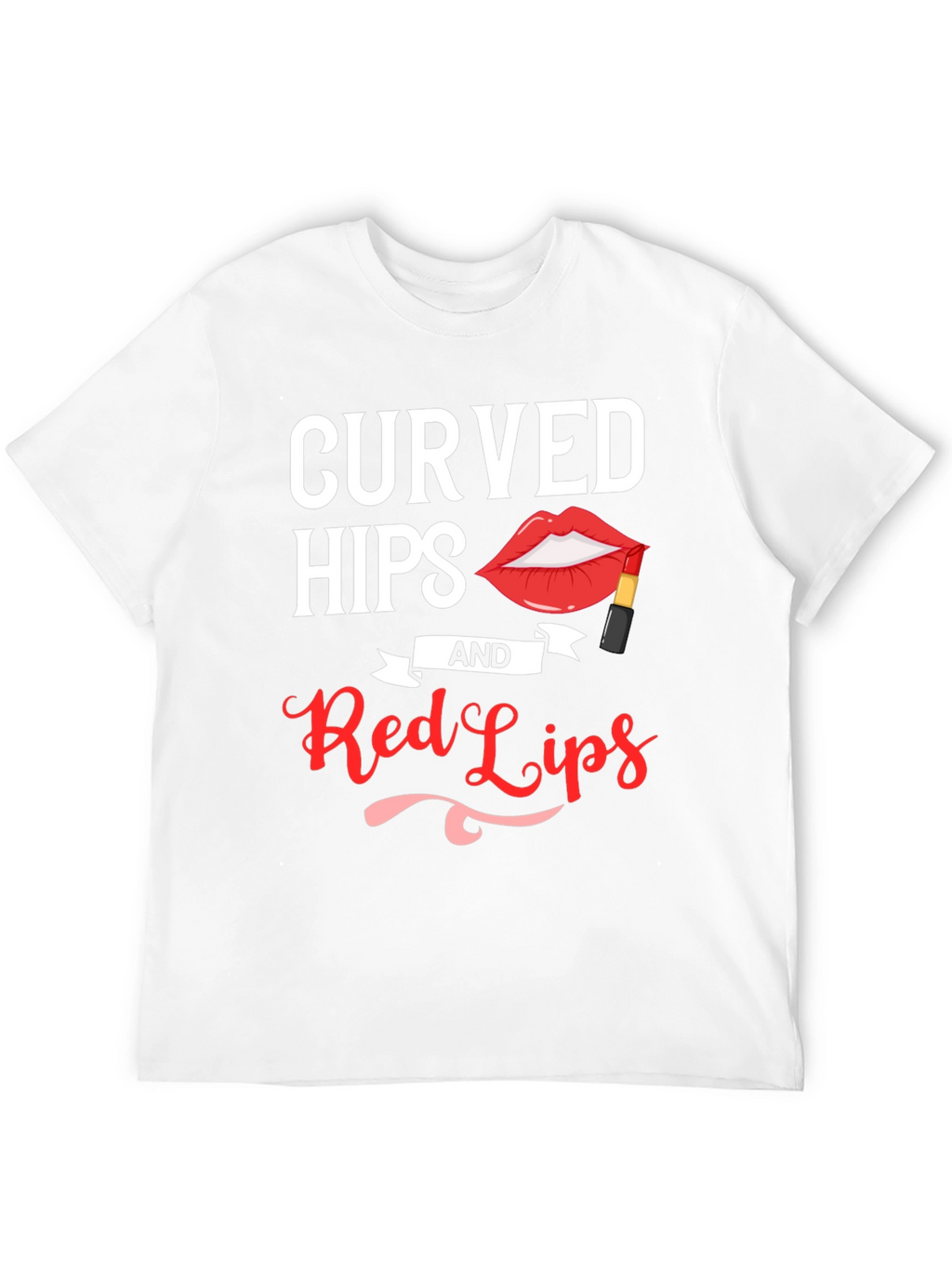 Curved Hips & Red Lips Graphic Tee - Unisex