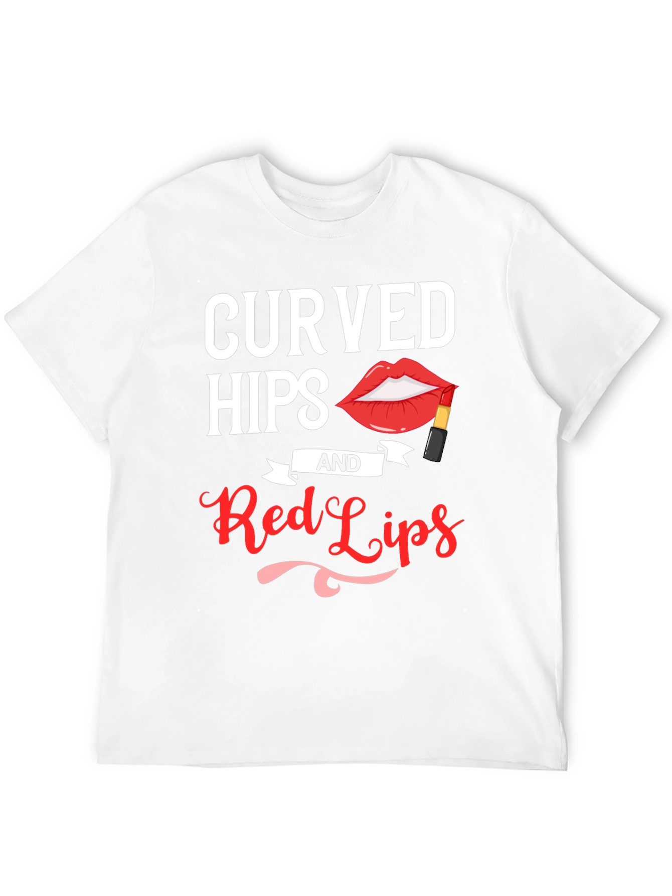 Curved Hips & Red Lips Graphic Tee - Unisex