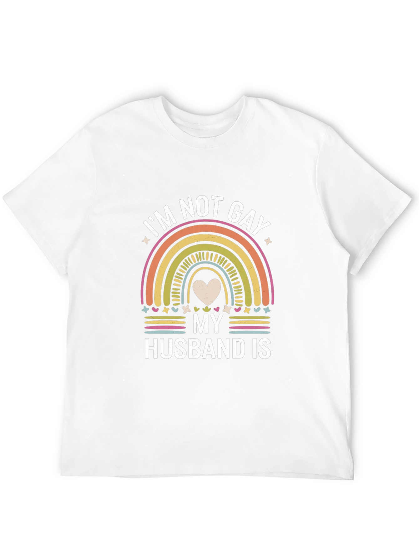 Im Not Gay My Husband Is LGBTQ Rainbow T-Shirt