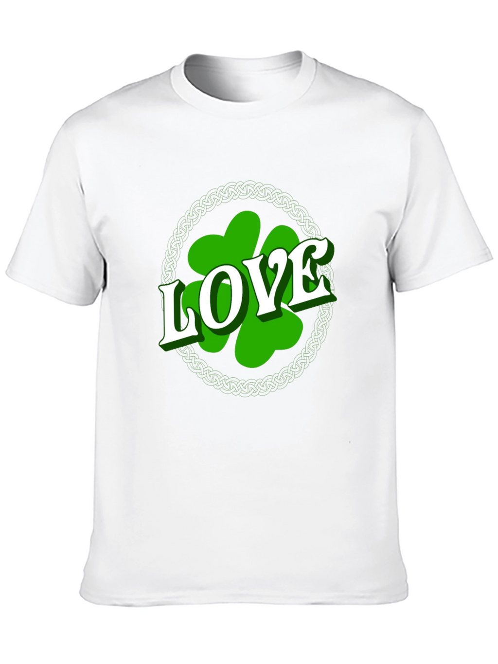 St. Patricks Day Love Shamrock Mens T-Shirt
