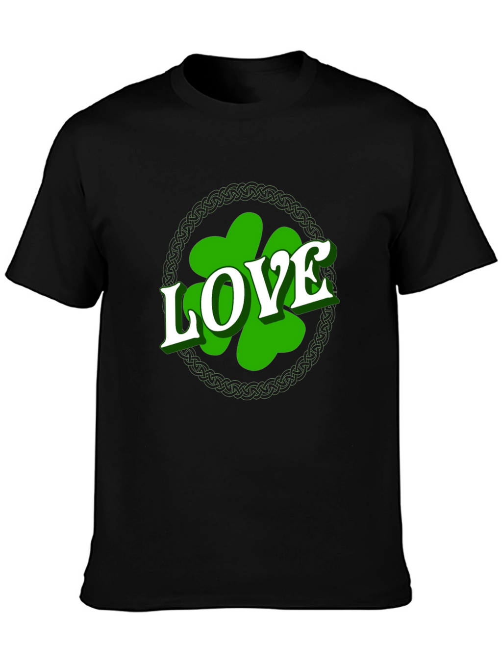 St. Patricks Day Love Shamrock Mens T-Shirt