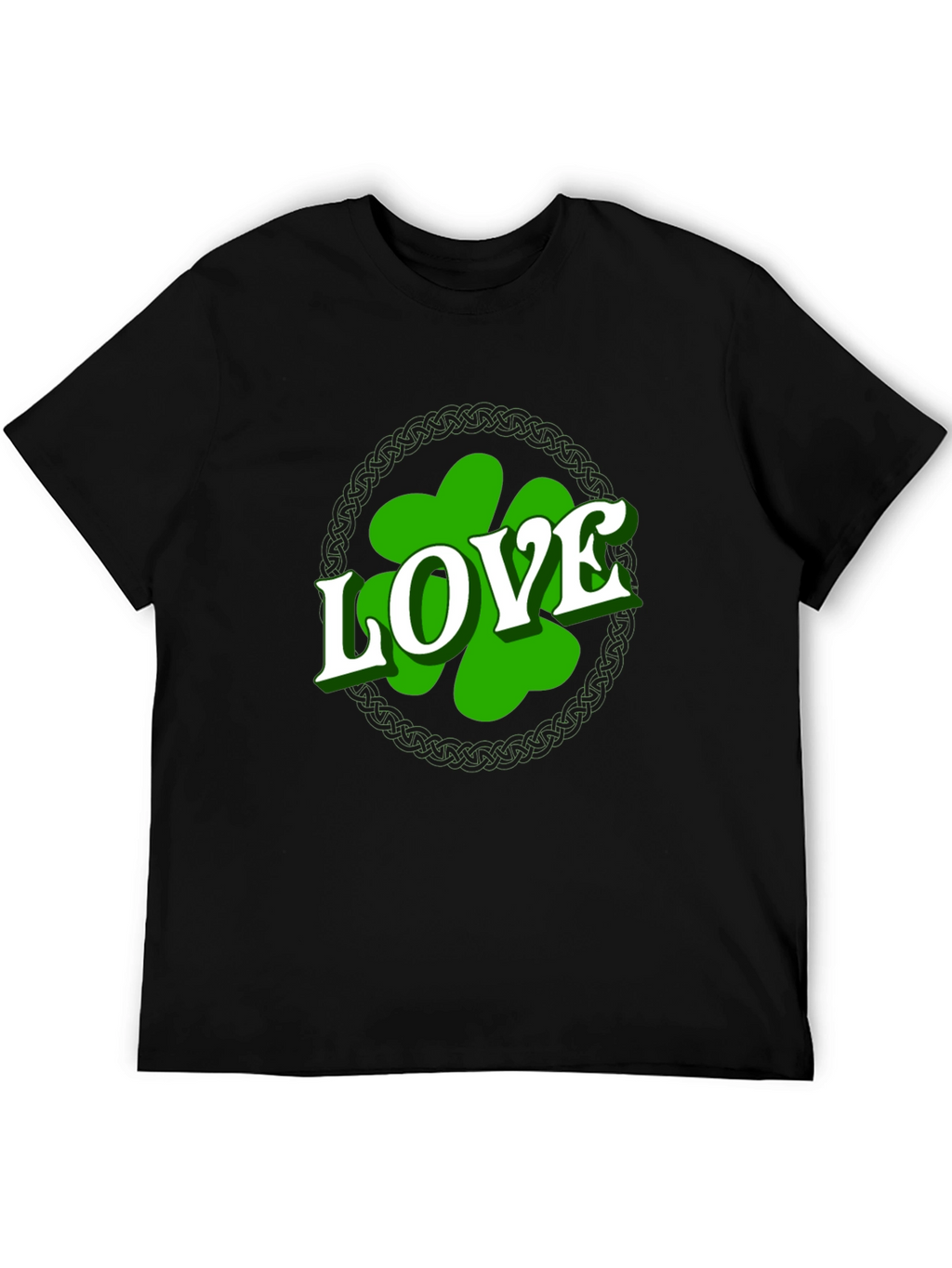 St. Patricks Day Love Shamrock Mens T-Shirt