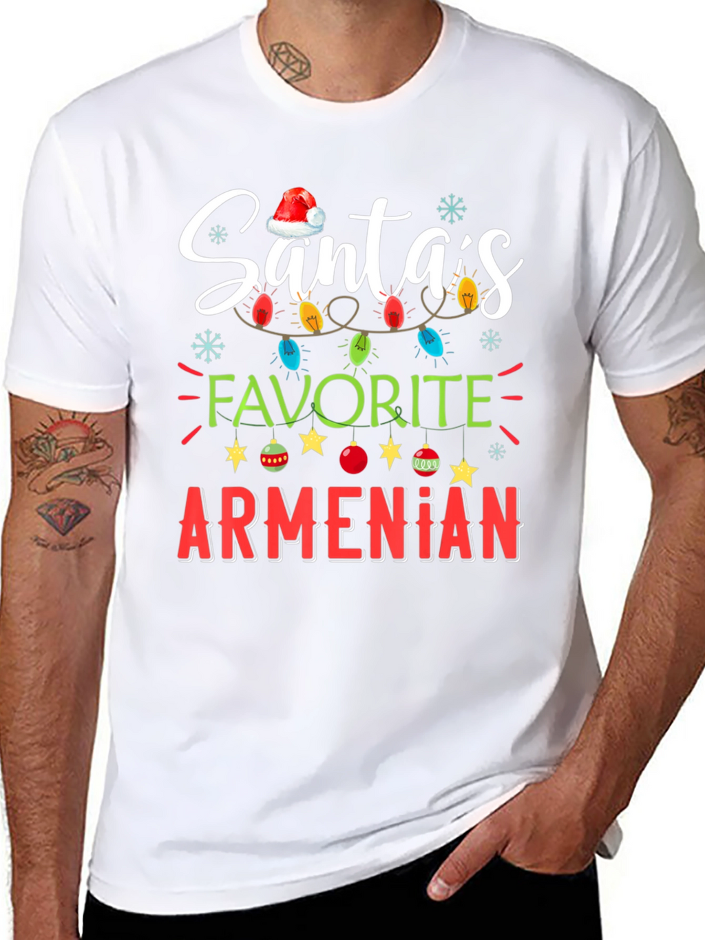Santas Favorite Armenian Christmas T-Shirt