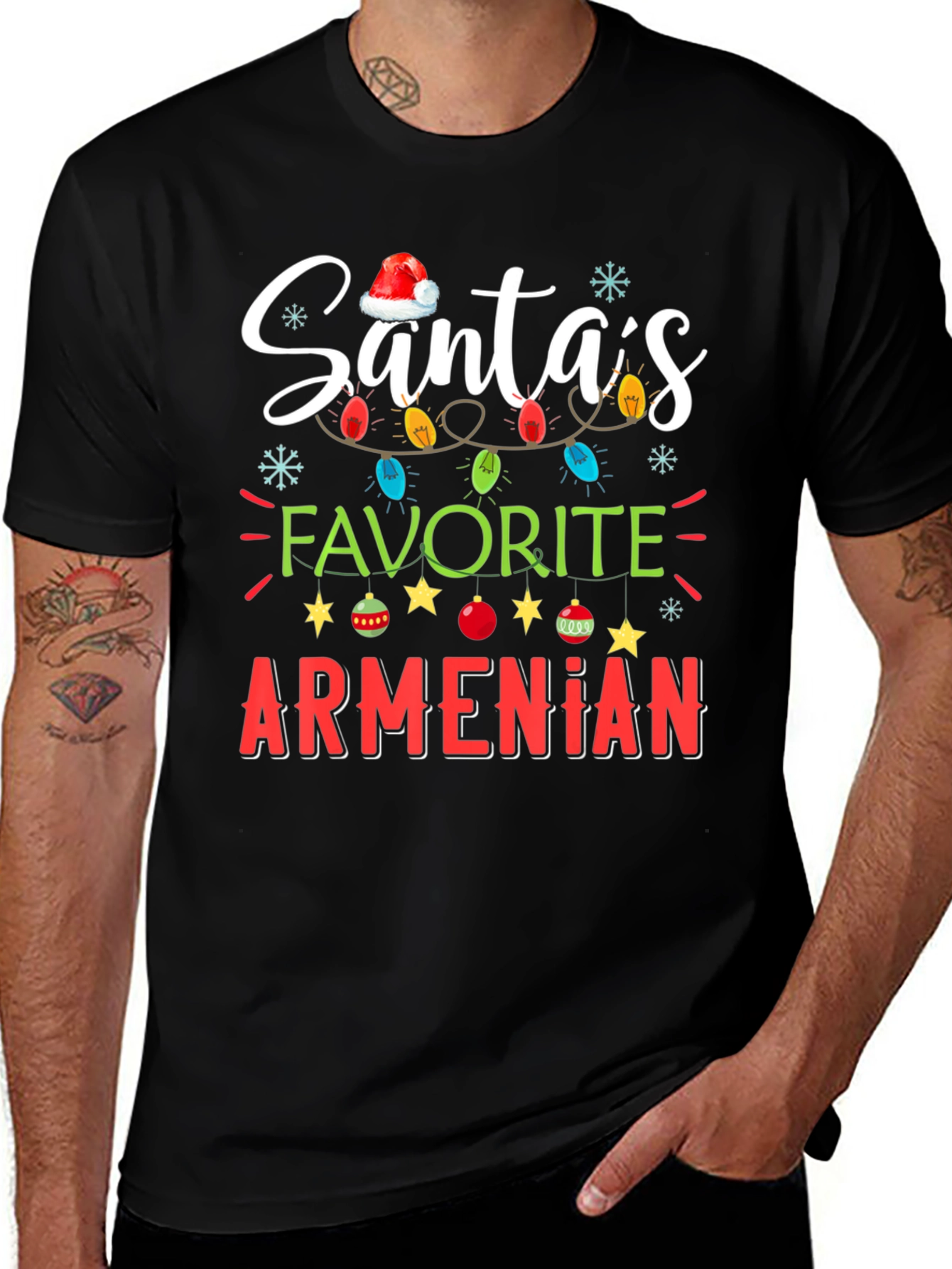 Santas Favorite Armenian Christmas T-Shirt