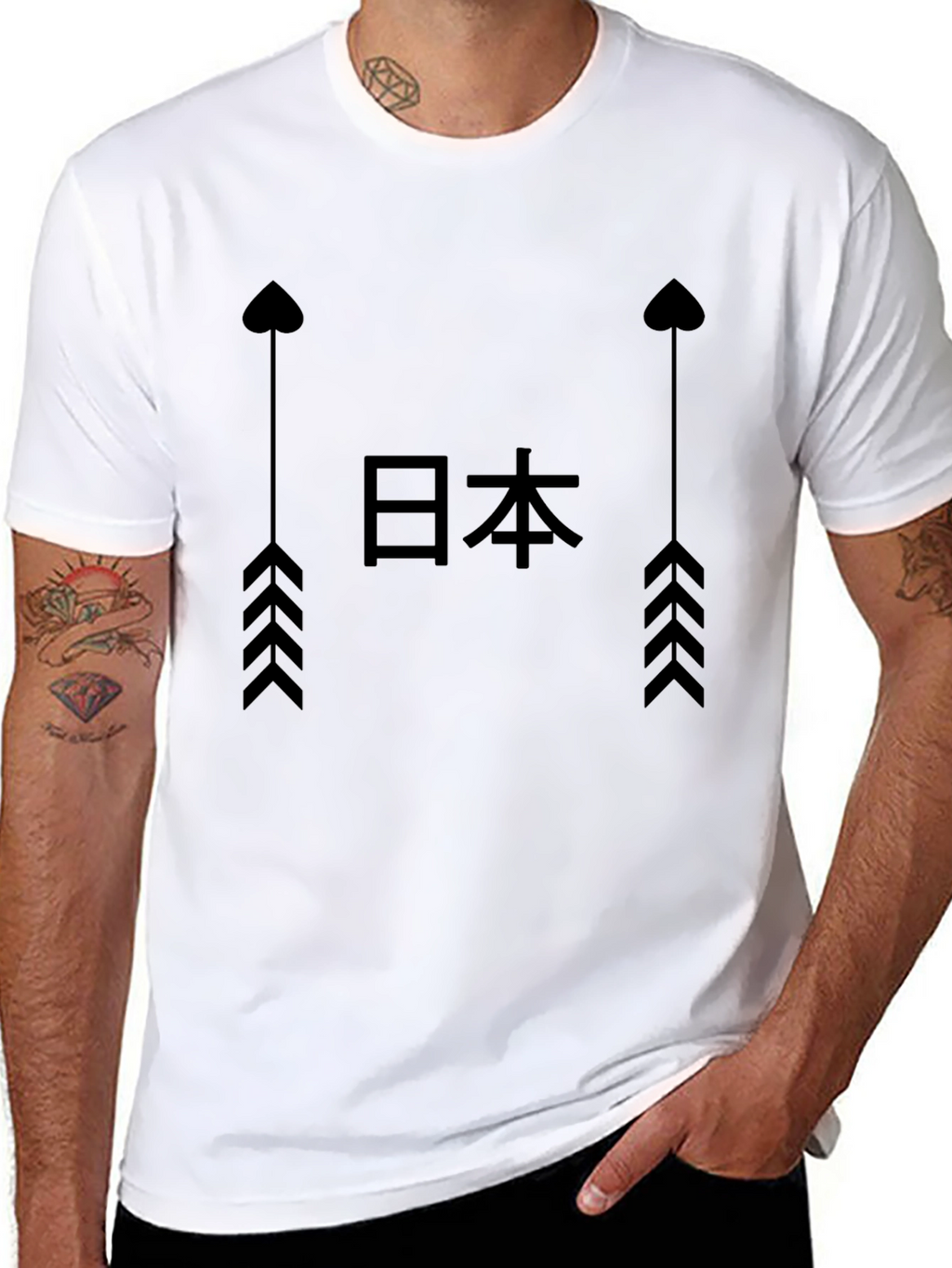 Japanese Arrow Graphic T-Shirt