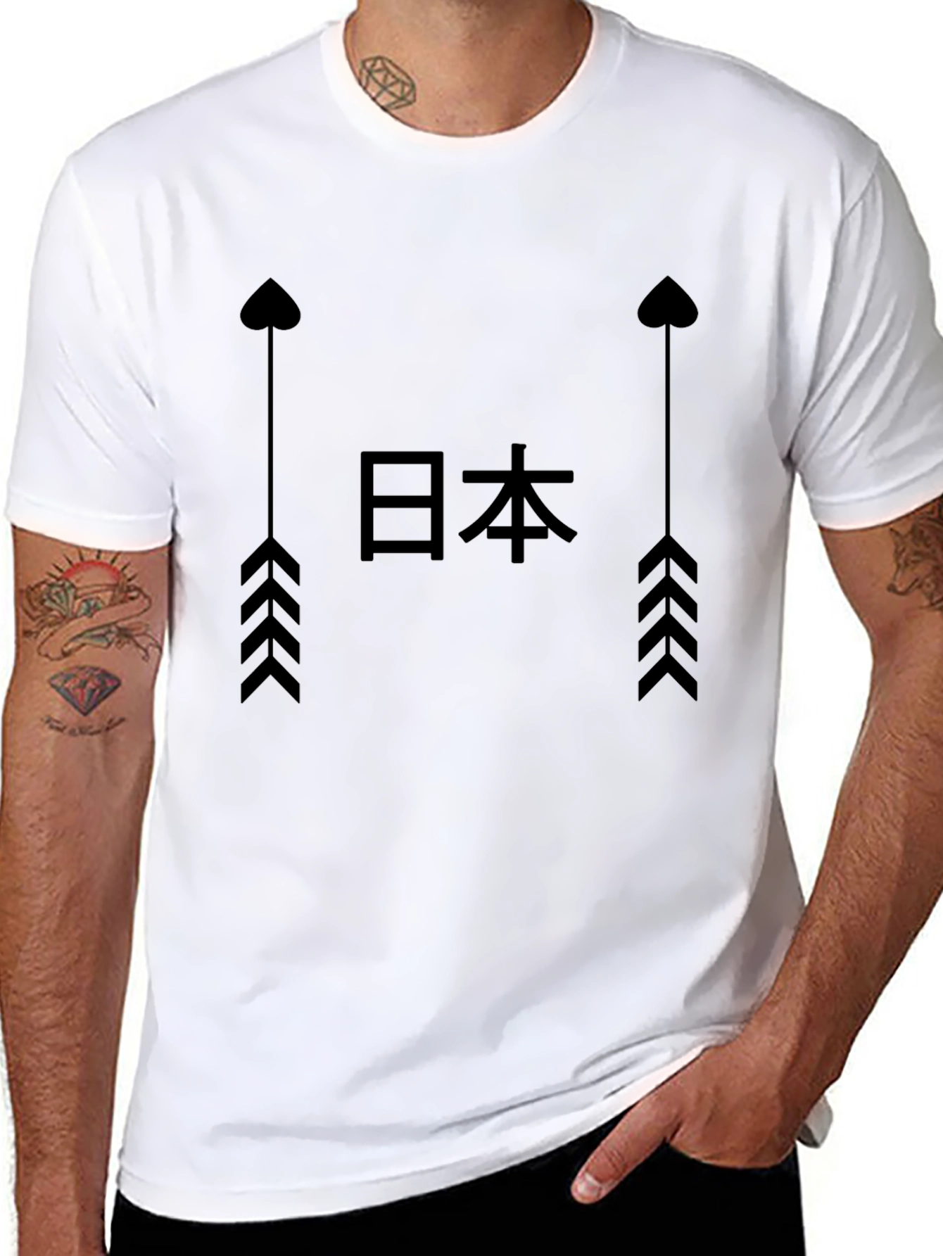 Japanese Arrow Graphic T-Shirt