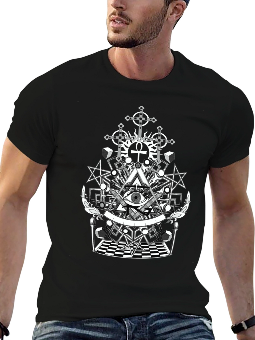 Mystic Eye Graphic Tee - Black T-Shirt