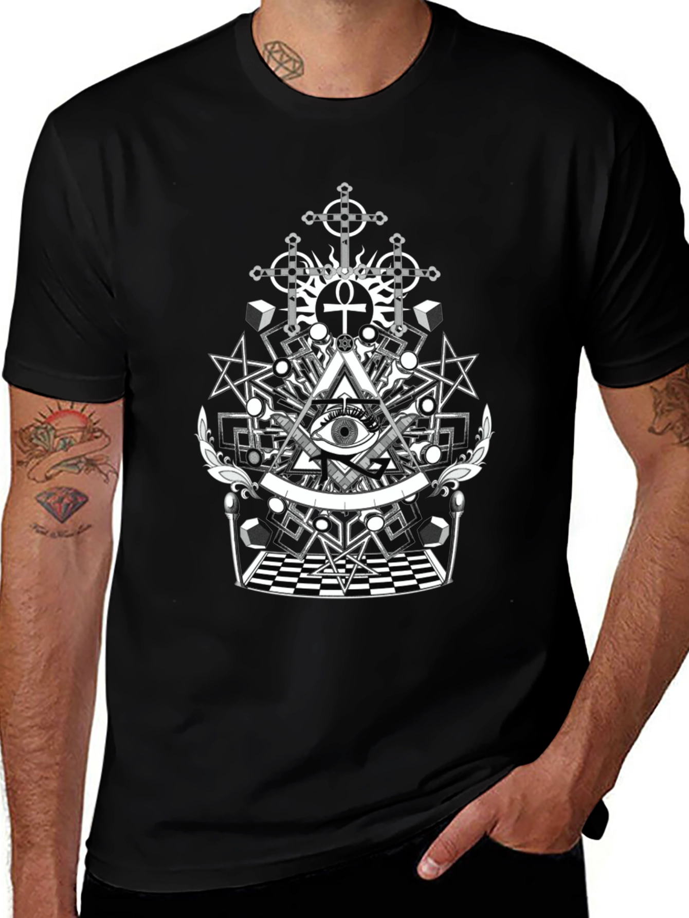Mystic Eye Graphic Tee - Black T-Shirt