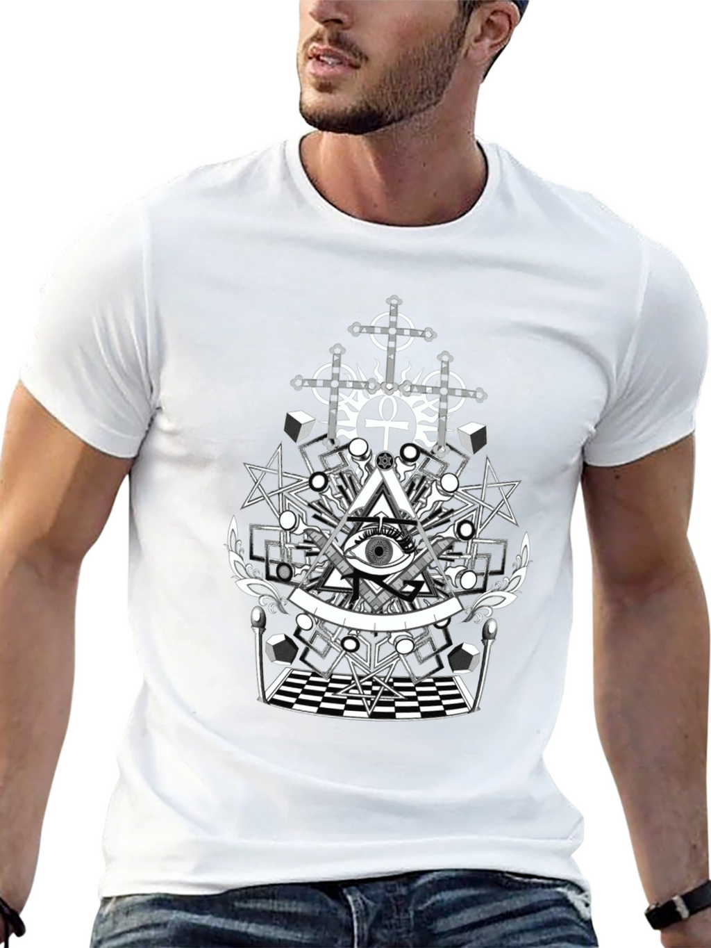 Mystic Eye Graphic Tee - Black T-Shirt