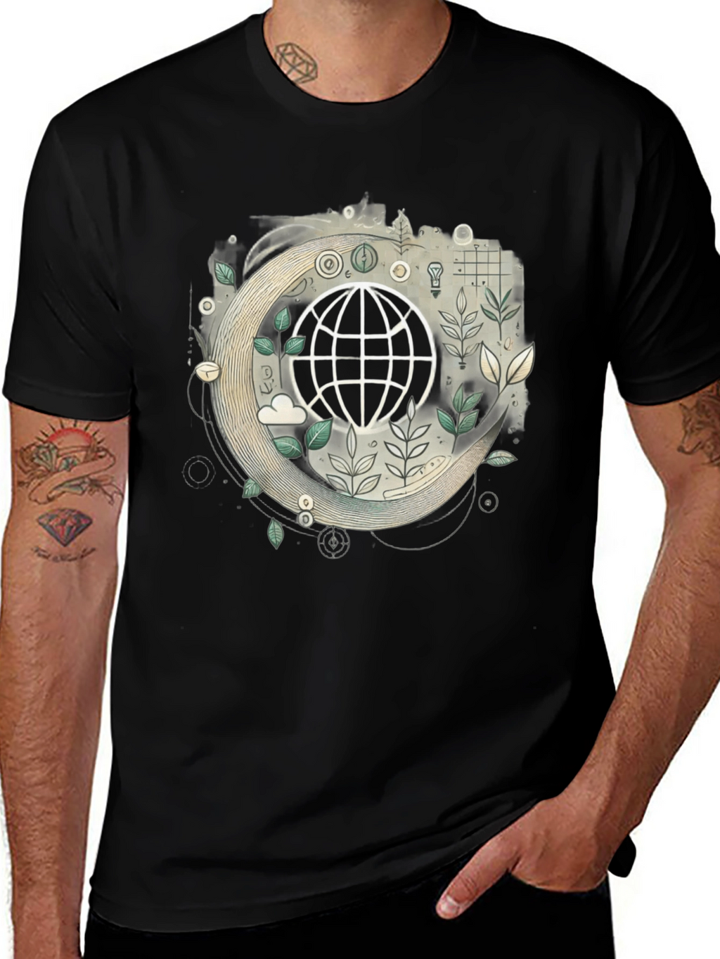 Eco Earth Graphic T-Shirt - Sustainable Style