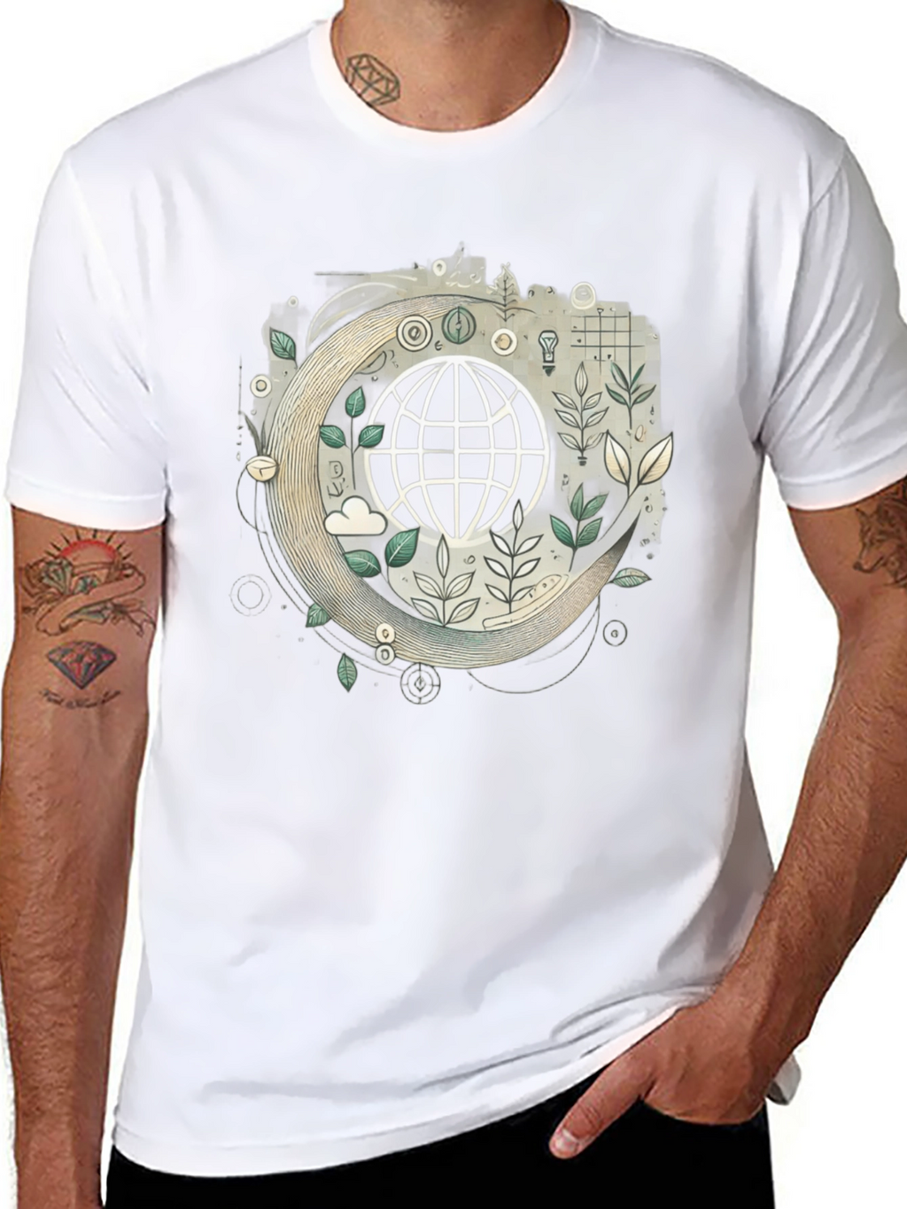 Eco Earth Graphic T-Shirt - Sustainable Style
