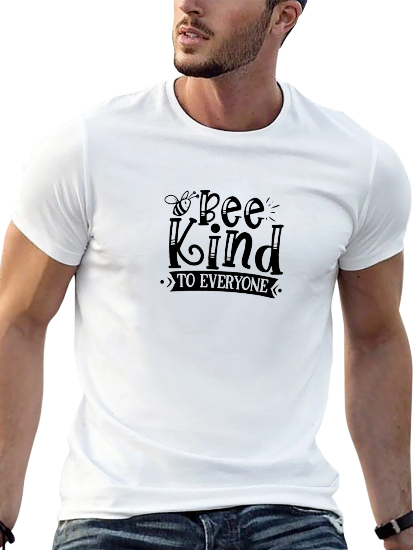 Bee Kind to Everyone Black Graphic Tee