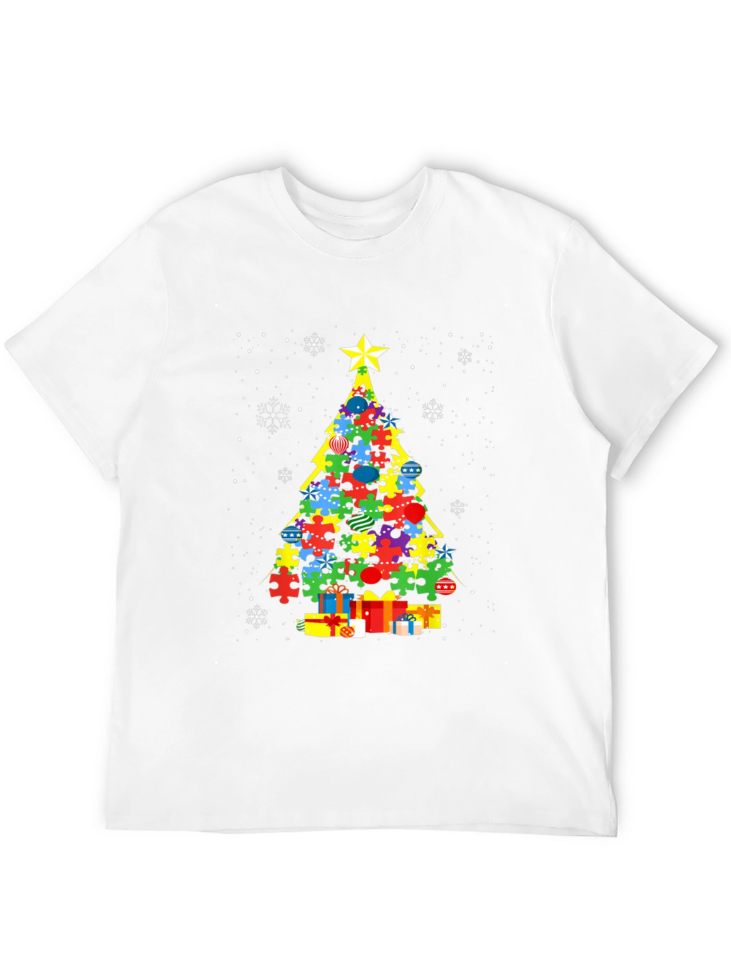 Autism Awareness Christmas Tree T-Shirt