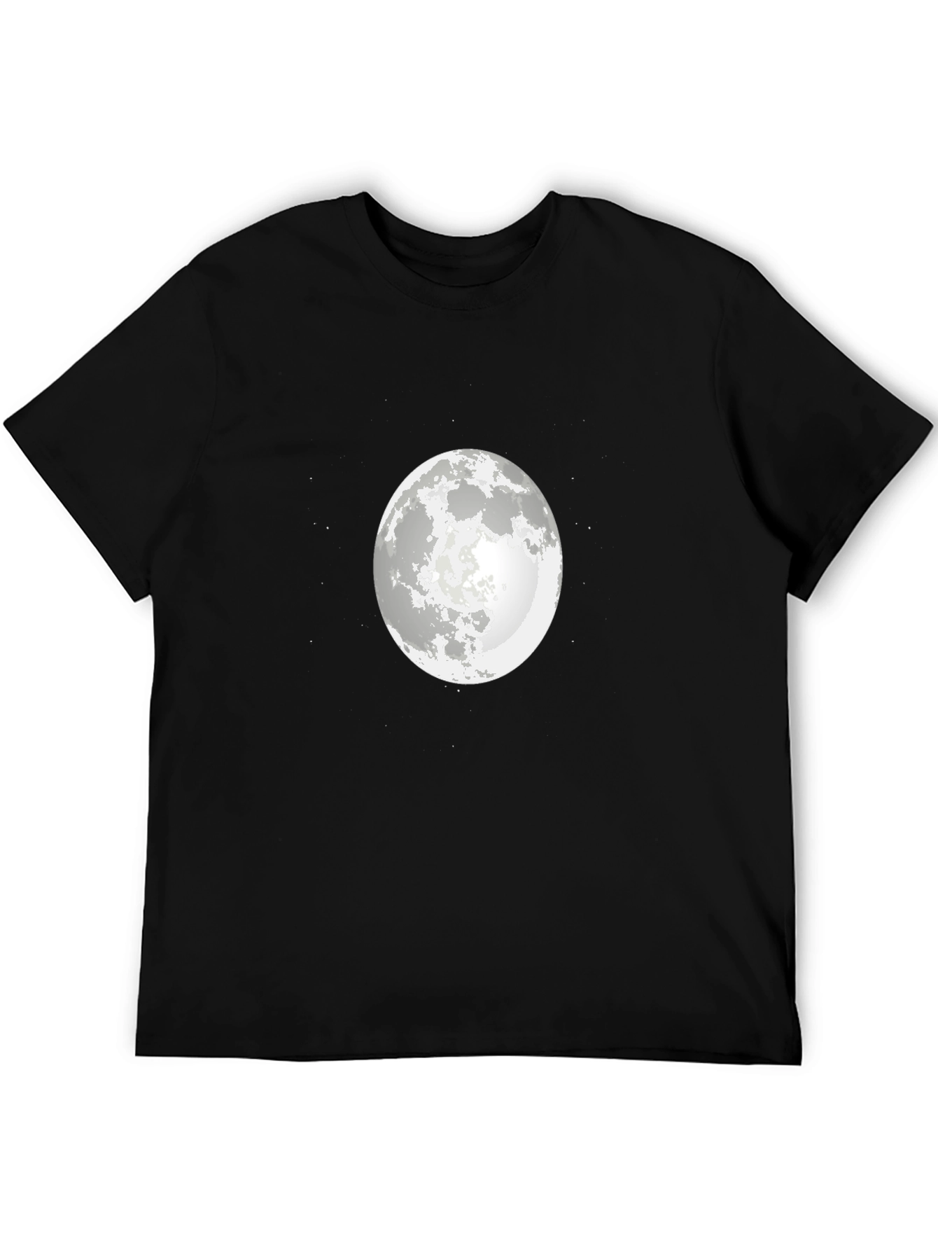 Moon Graphic Black T-Shirt