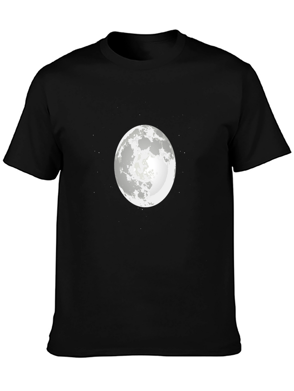 Moon Graphic Black T-Shirt