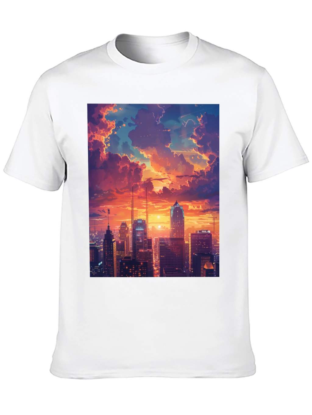 Sunset Cityscape Graphic Tee