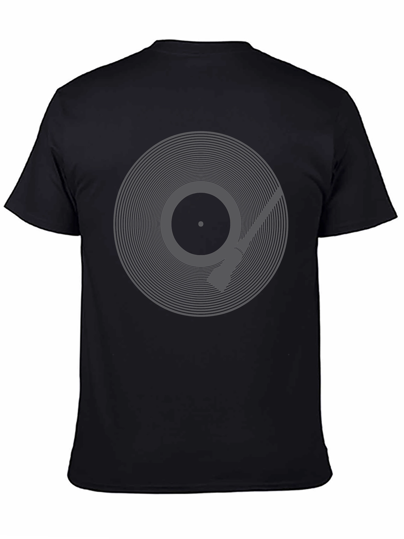 Vinyl Record Graphic Tee - Retro Music Style