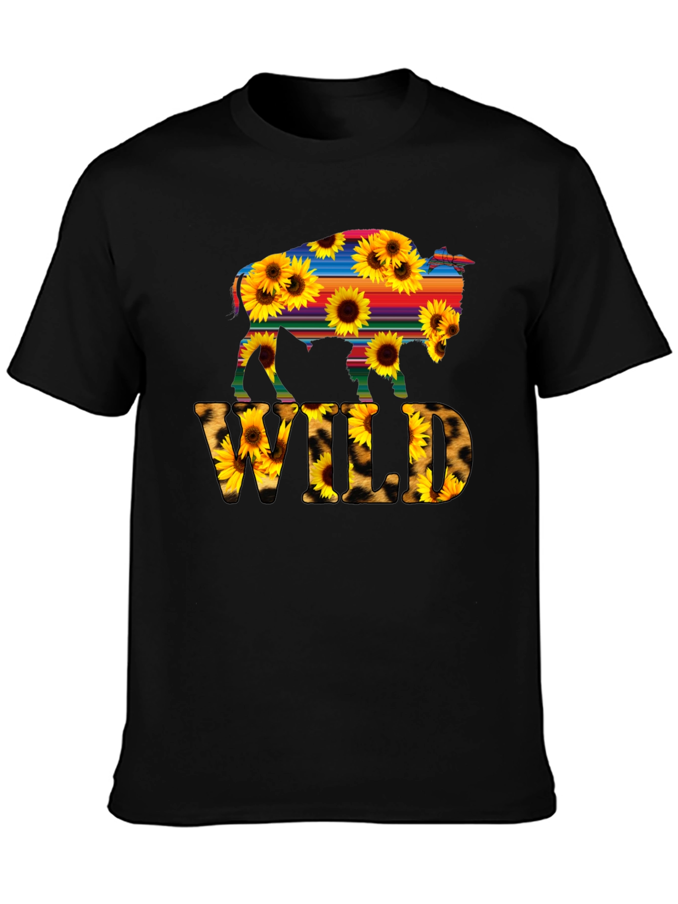 Wild Buffalo Sunflower Graphic Tee