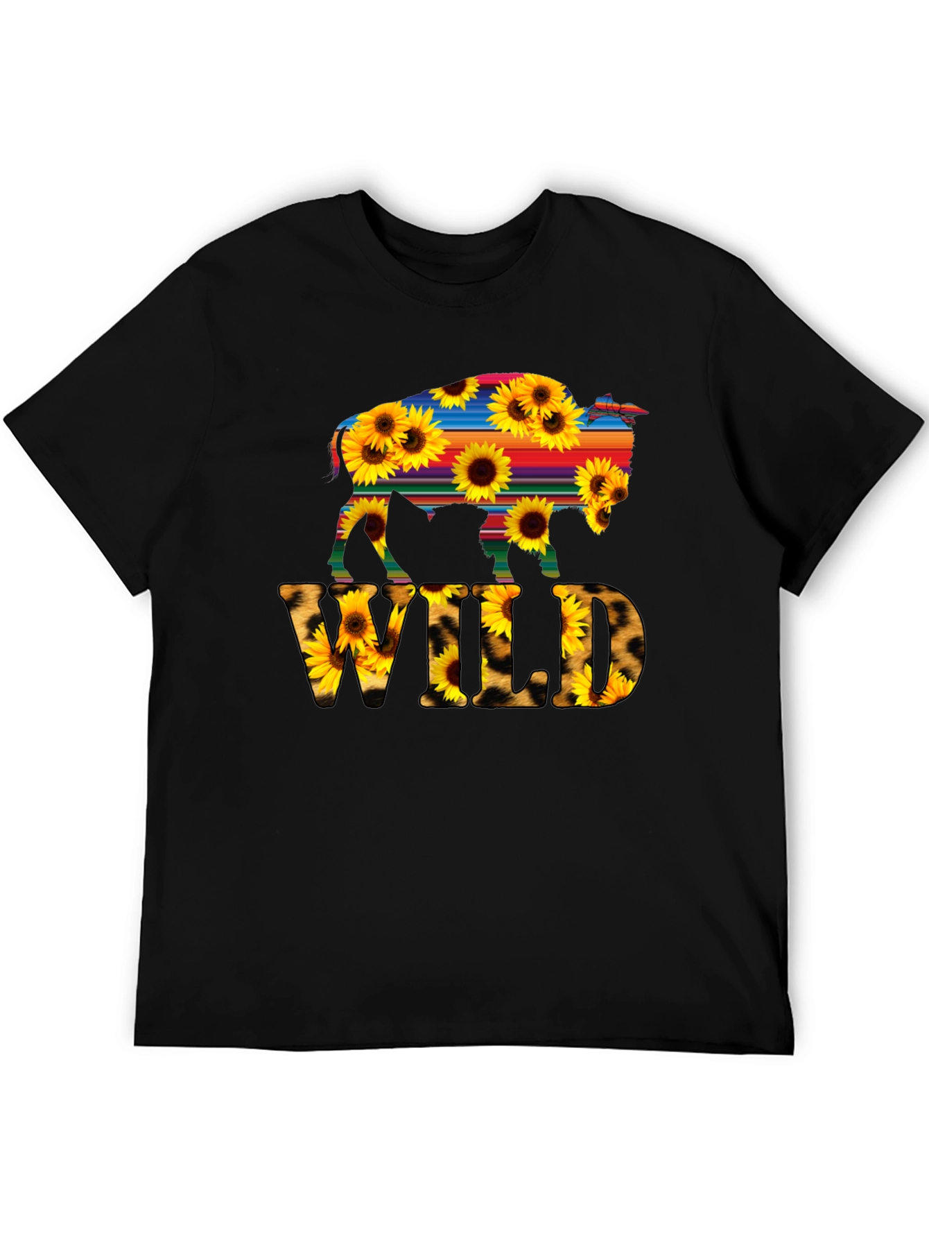 Wild Buffalo Sunflower Graphic Tee