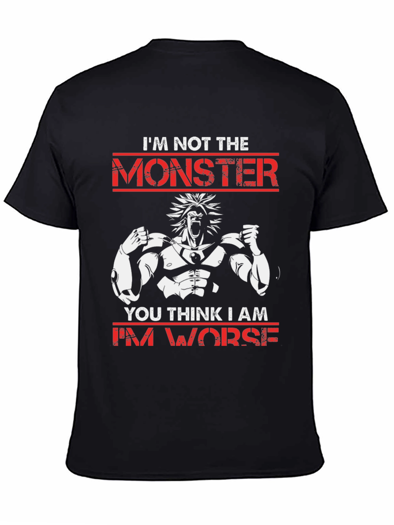 Monster Graphic T-Shirt: Broly Style Cotton Tee