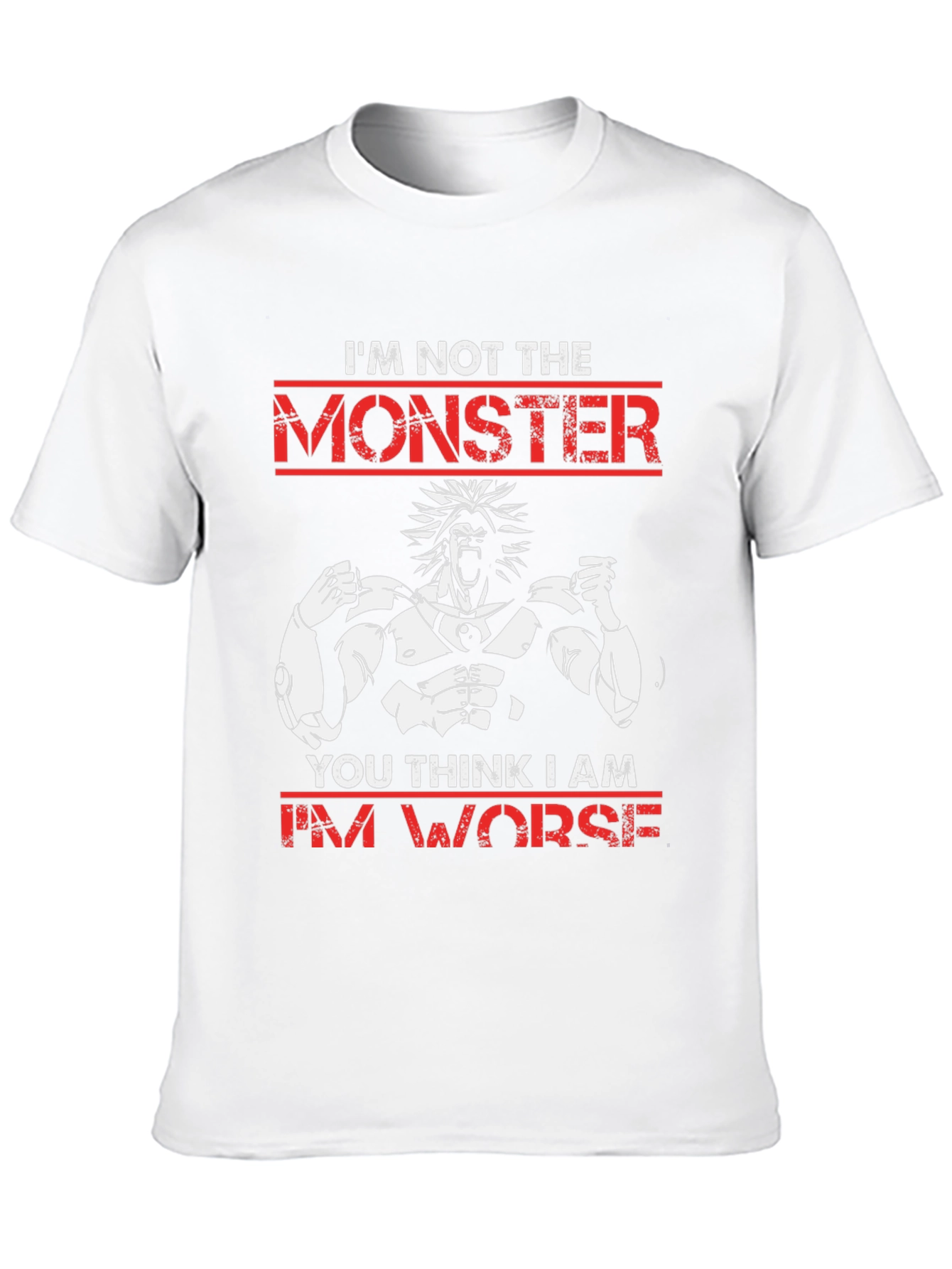 Monster Graphic T-Shirt: Broly Style Cotton Tee