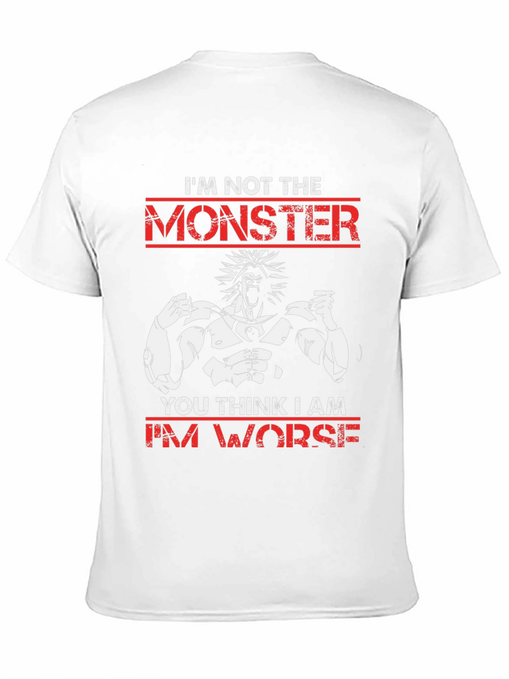 Monster Graphic T-Shirt: Broly Style Cotton Tee