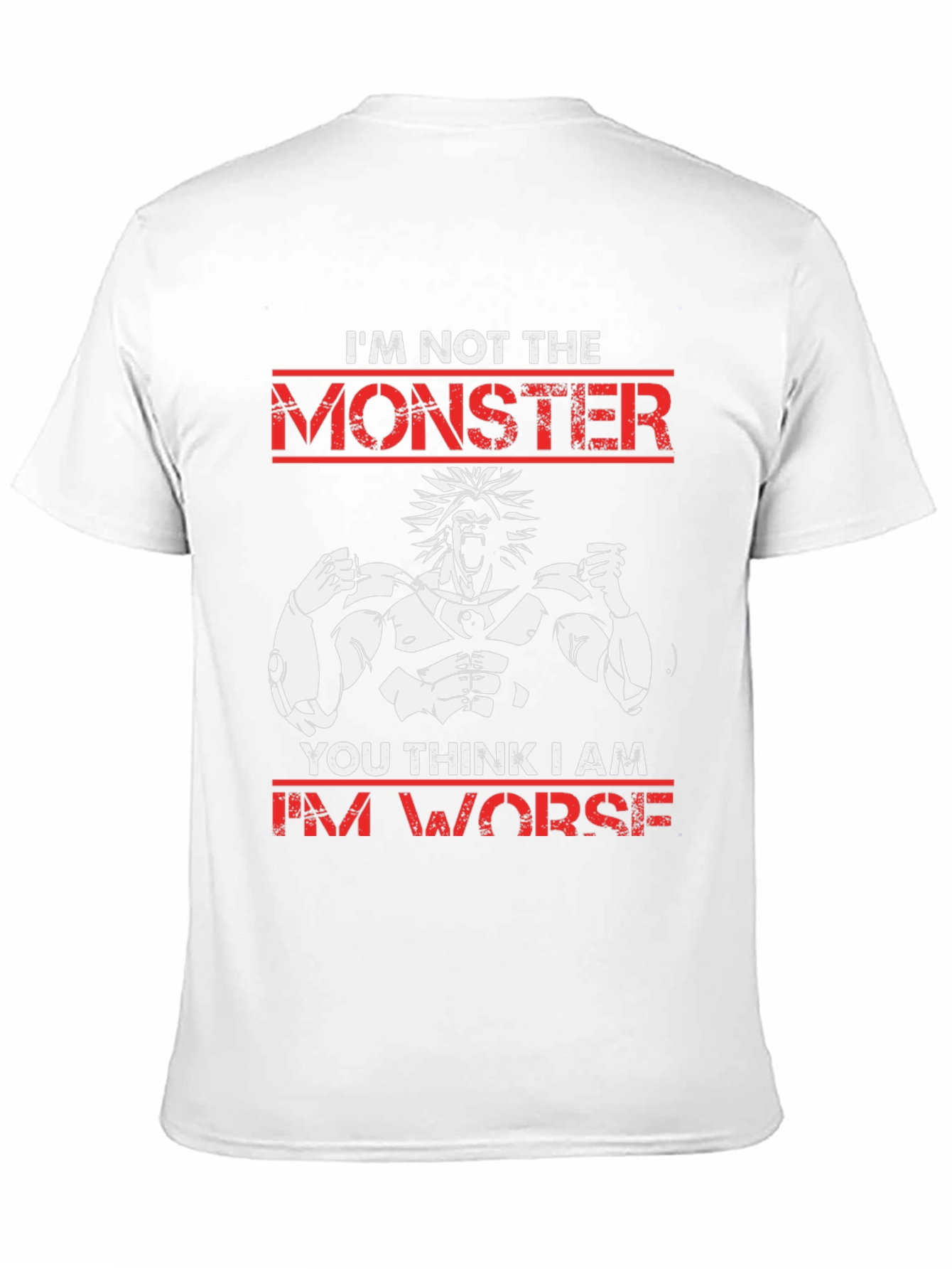 Monster Graphic T-Shirt: Broly Style Cotton Tee