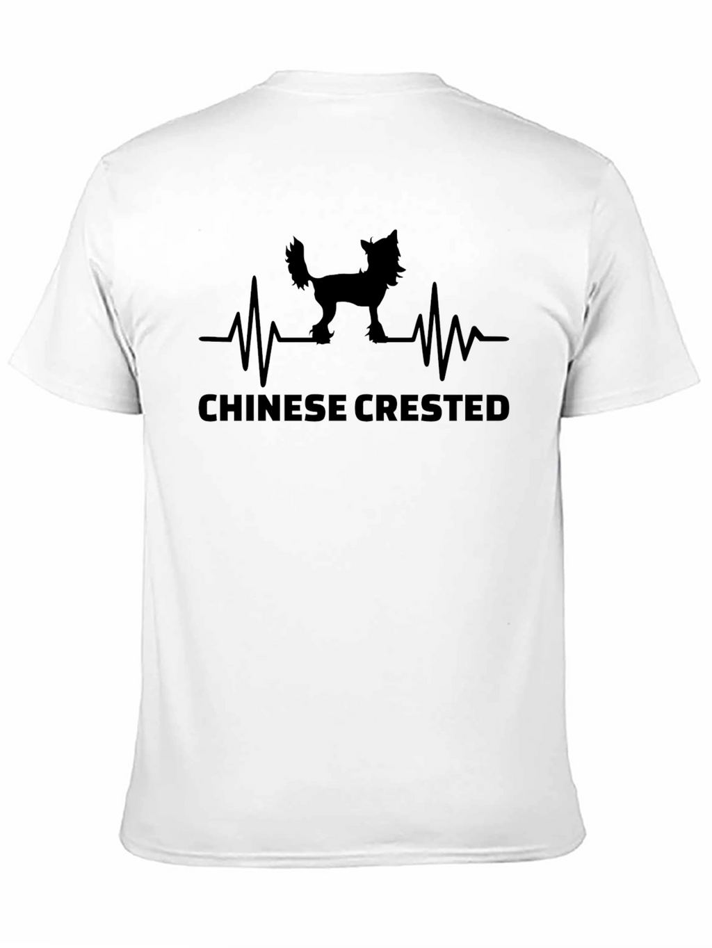 Chinese Crested Dog Heartbeat T-Shirt