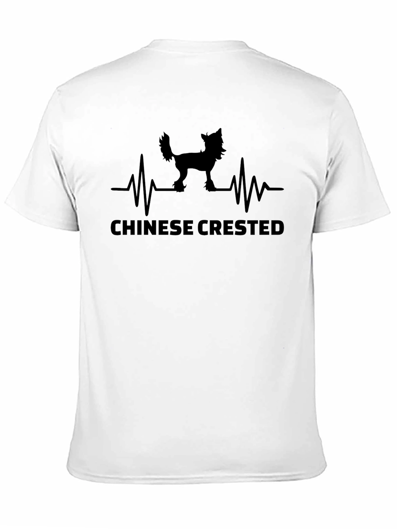 Chinese Crested Dog Heartbeat T-Shirt