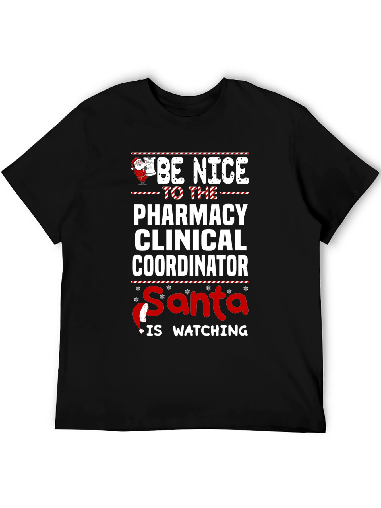 Funny Pharmacy Clinical Coordinator Santa Christmas T-Shirt