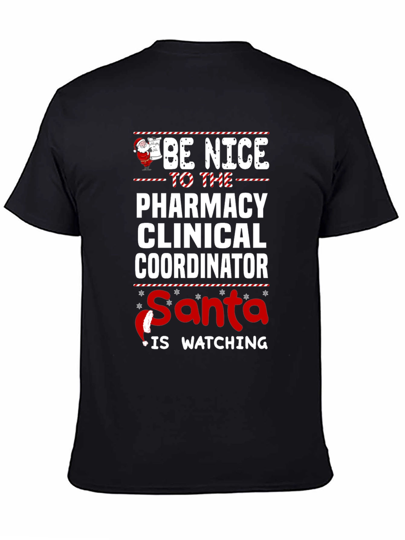Funny Pharmacy Clinical Coordinator Santa Christmas T-Shirt
