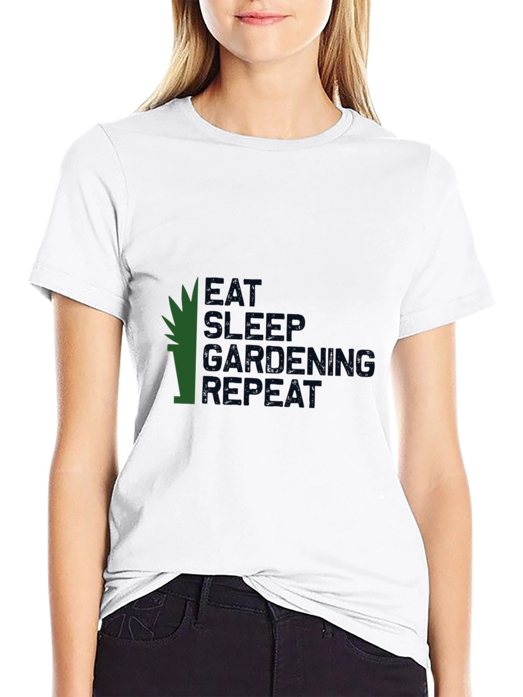 Eat Sleep Gardening Repeat Graphic Tee