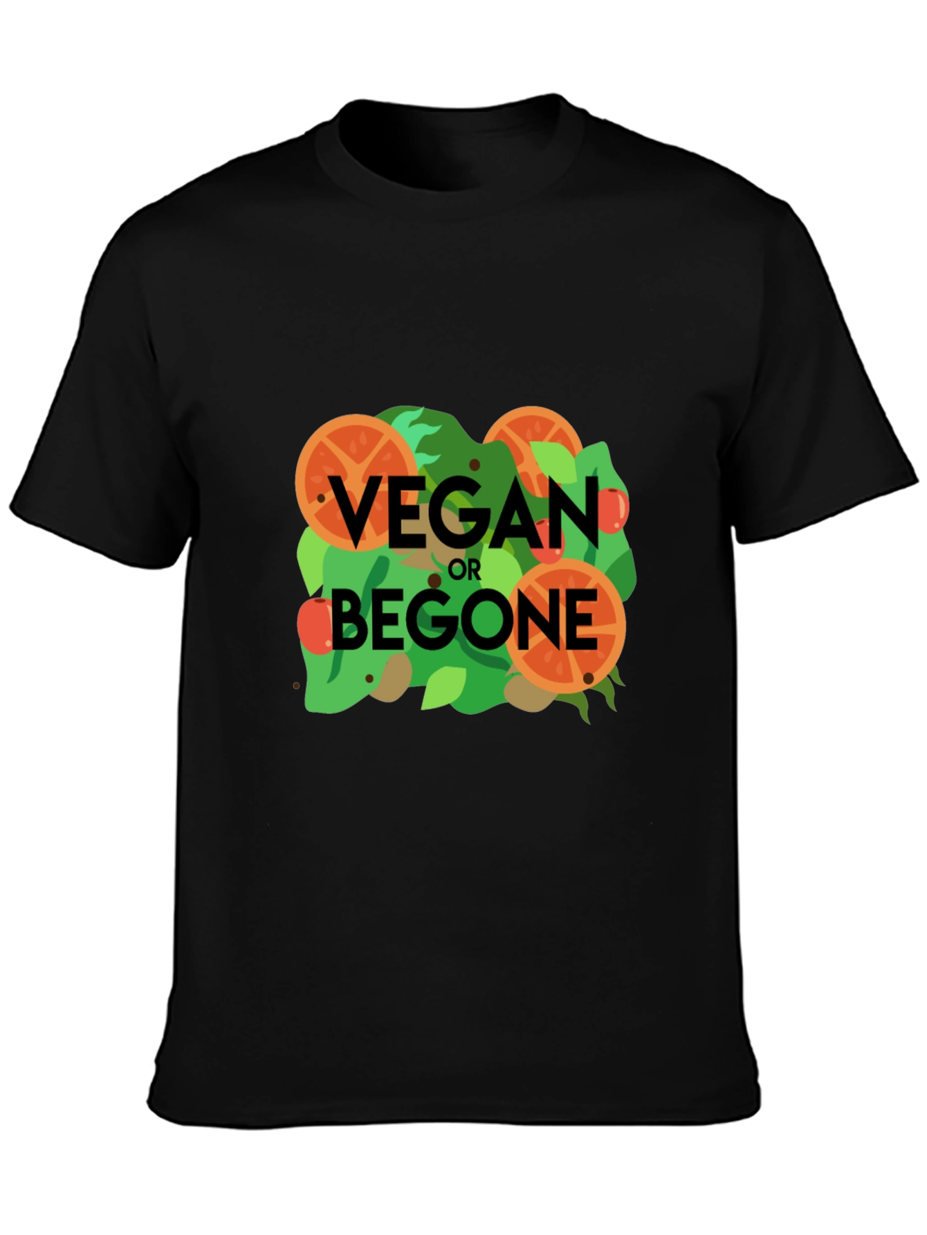 Vegan or Begone Graphic Tee - Black Cotton T-Shirt