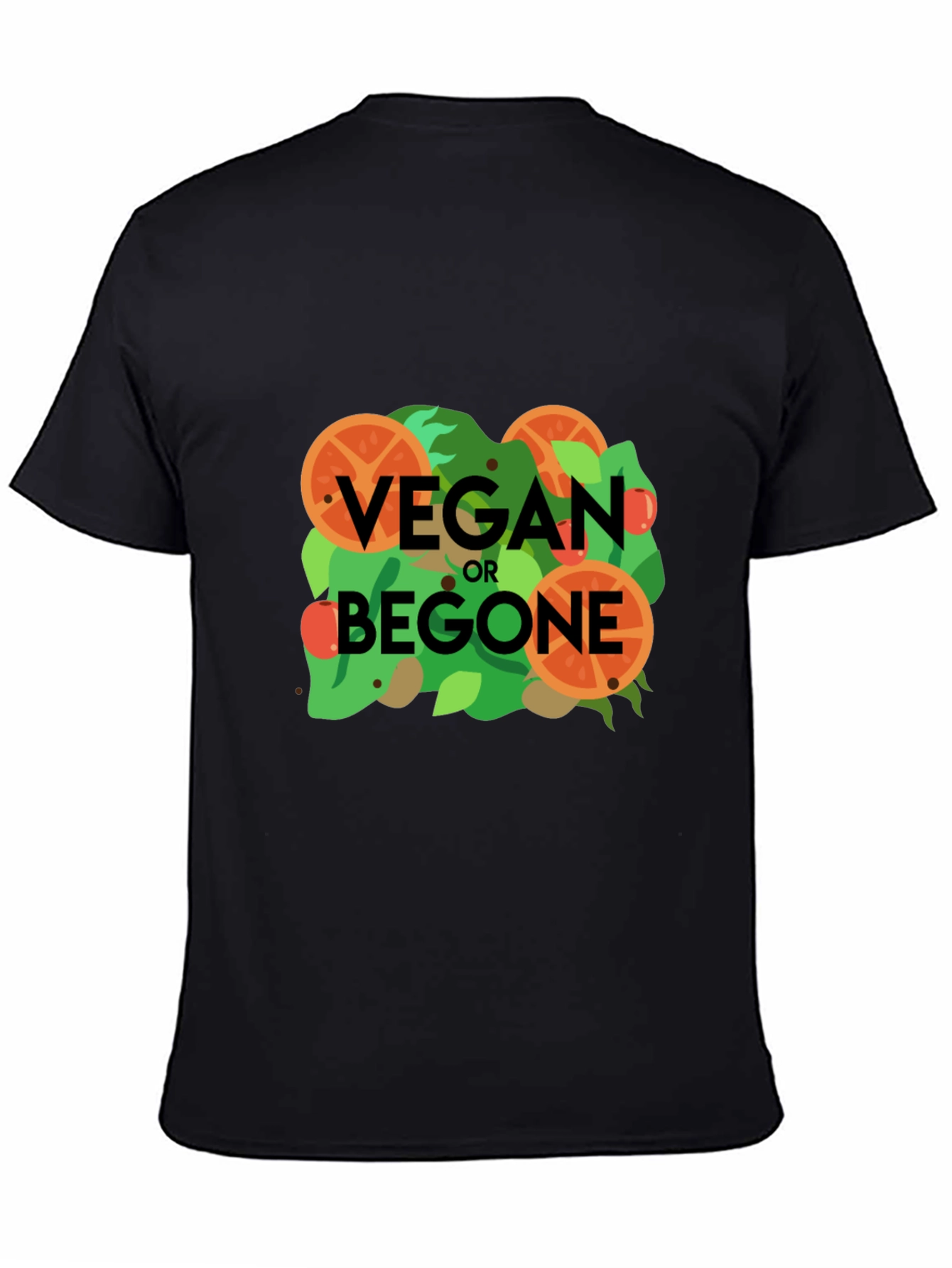 Vegan or Begone Graphic Tee - Black Cotton T-Shirt