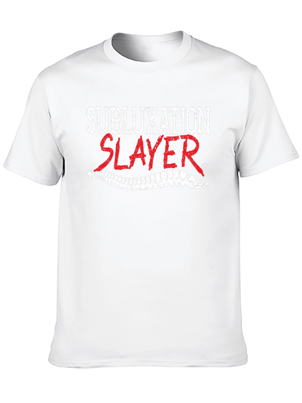 Subluxation Slayer T-Shirt - Chiropractic Humor Tee