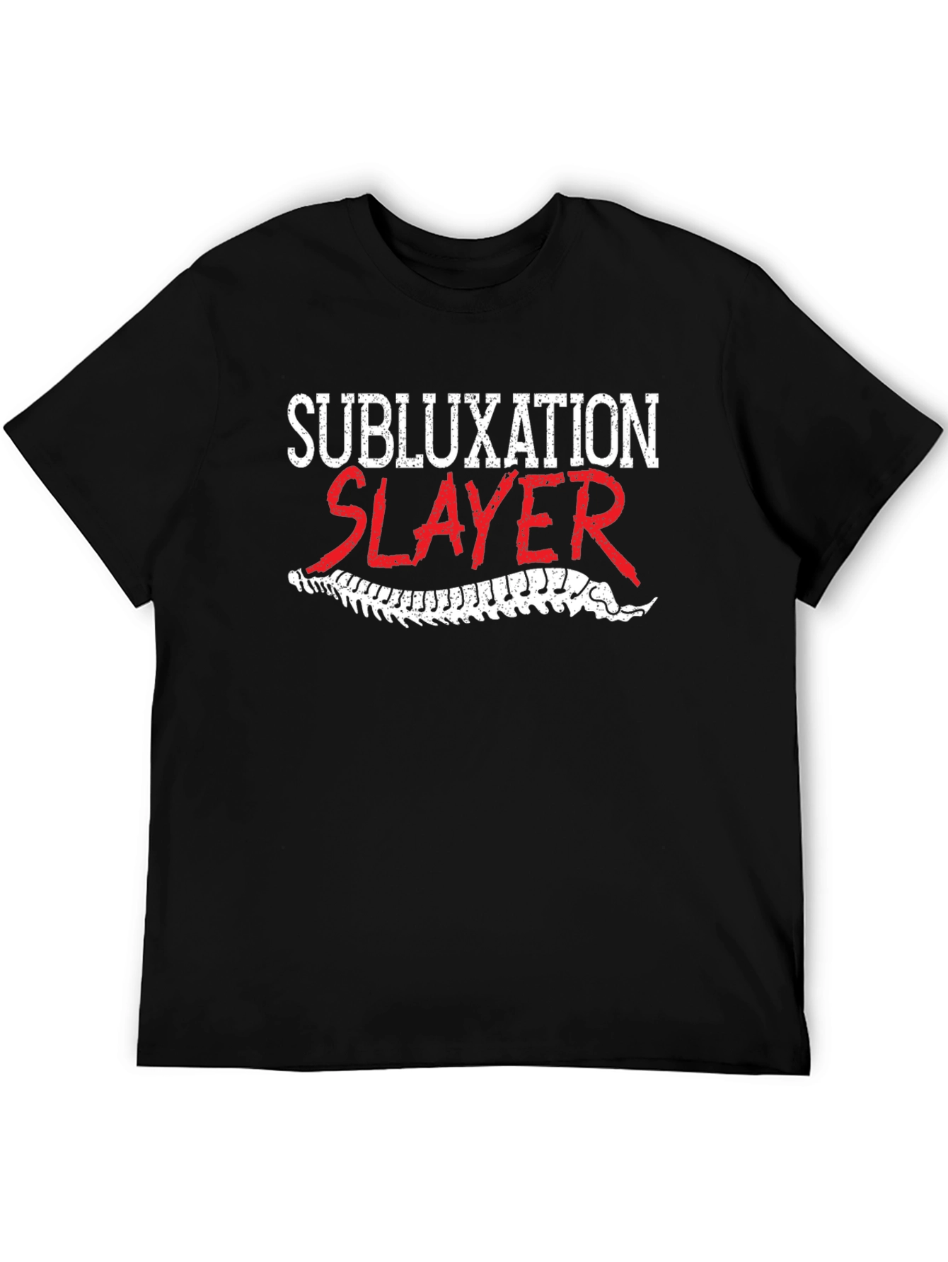 Subluxation Slayer T-Shirt - Chiropractic Humor Tee
